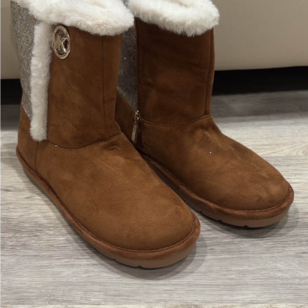 Michael Kors Brown and Silver Winter Boots